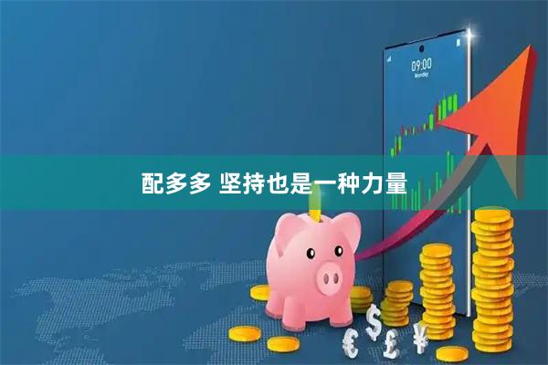 配多多 坚持也是一种力量