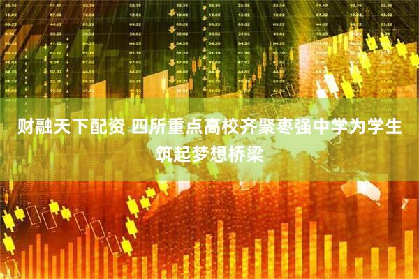 财融天下配资 四所重点高校齐聚枣强中学为学生筑起梦想桥梁