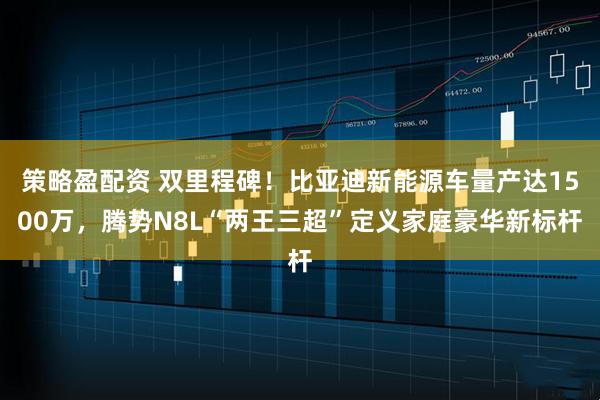 策略盈配资 双里程碑！比亚迪新能源车量产达1500万，腾势N8L“两王三超”定义家庭豪华新标杆